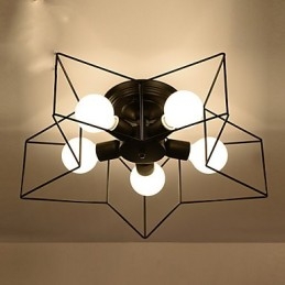 Krótkie pięcioramienne oświetlenie gwiazdy spersonalizowane nowoczesne oświetlenie sufitowe lampy do domów dla dzieci