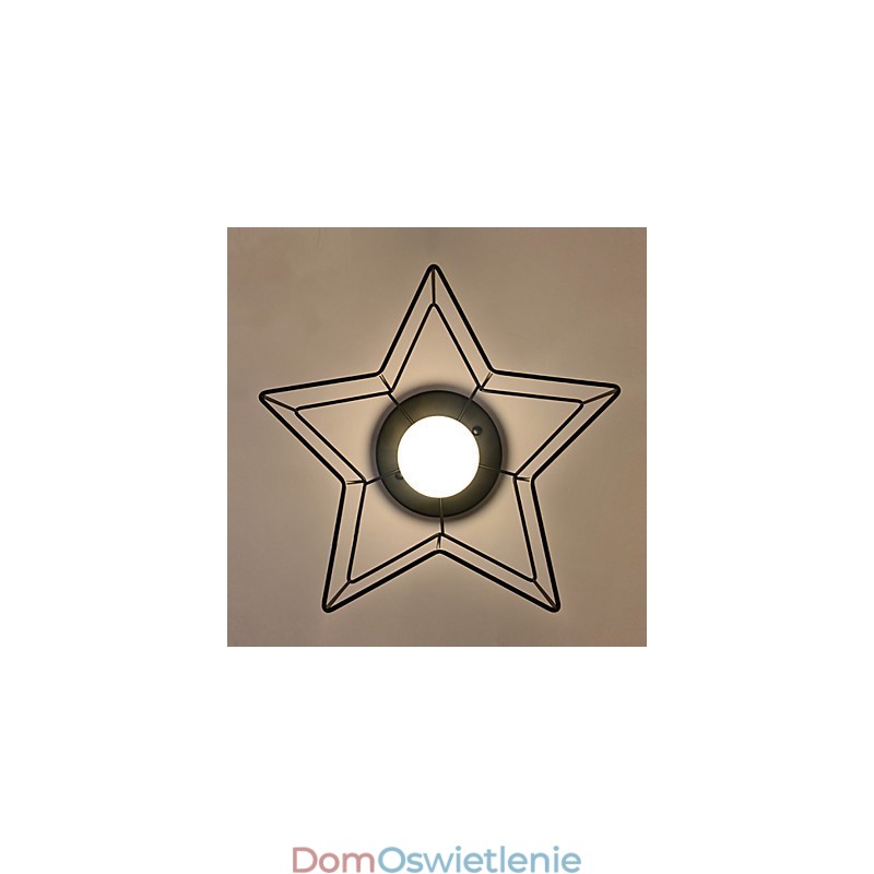 Krótkie pięcioramienne oświetlenie gwiazdy spersonalizowane nowoczesne oświetlenie sufitowe lampy do domów dla dzieci