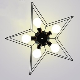 Krótkie pięcioramienne oświetlenie gwiazdy spersonalizowane nowoczesne oświetlenie sufitowe lampy do domów dla dzieci