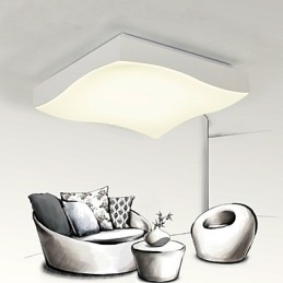 Lampa sufitowa 1 światło nowoczesna prosta artystyczna