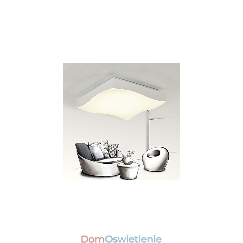 Lampa sufitowa 1 światło nowoczesna prosta artystyczna