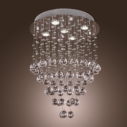 Żyrandol kryształowy z 5 światłami (K9 Crystal)