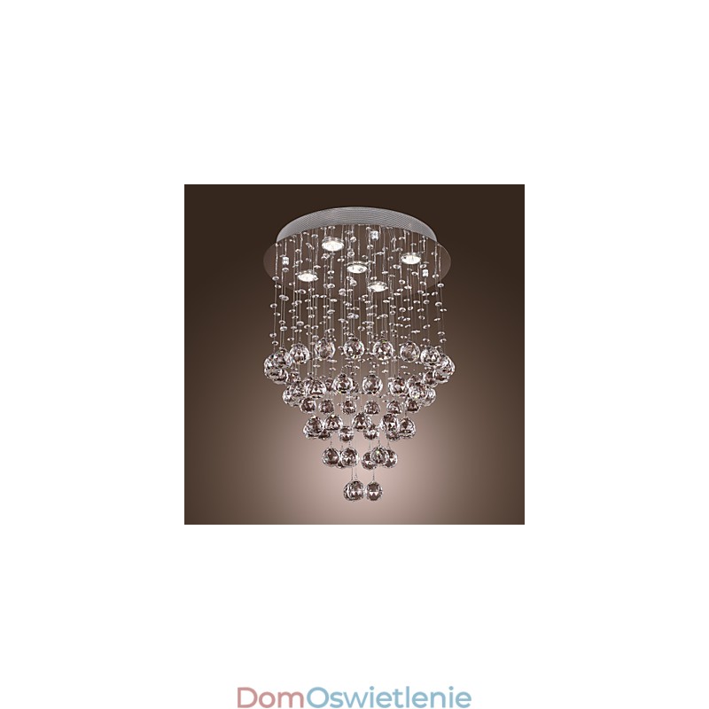 Żyrandol kryształowy z 5 światłami (K9 Crystal)