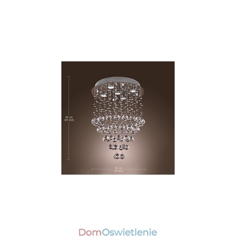 Żyrandol kryształowy z 5 światłami (K9 Crystal)