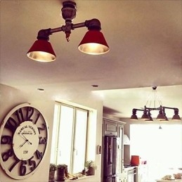 Metalowe reflektory w stylu vintage country