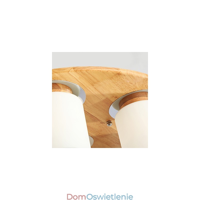 Wysoka jasność Oryginalne drewniane nowoczesne lampy sufitowe w stylu wiejskim