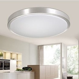 Oświetlenie montowane na płasko, lampa siedząca, okrągła, prosta, nowoczesna, średnica 50 cm