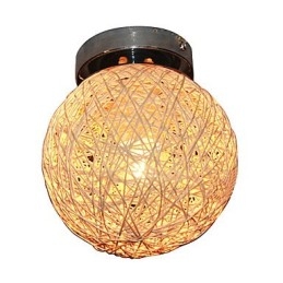 1 lampa sufitowa w kloszu w kształcie kuli
