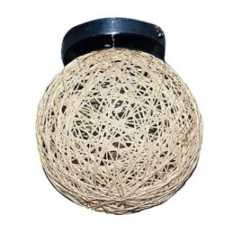 1 lampa sufitowa w kloszu w kształcie kuli