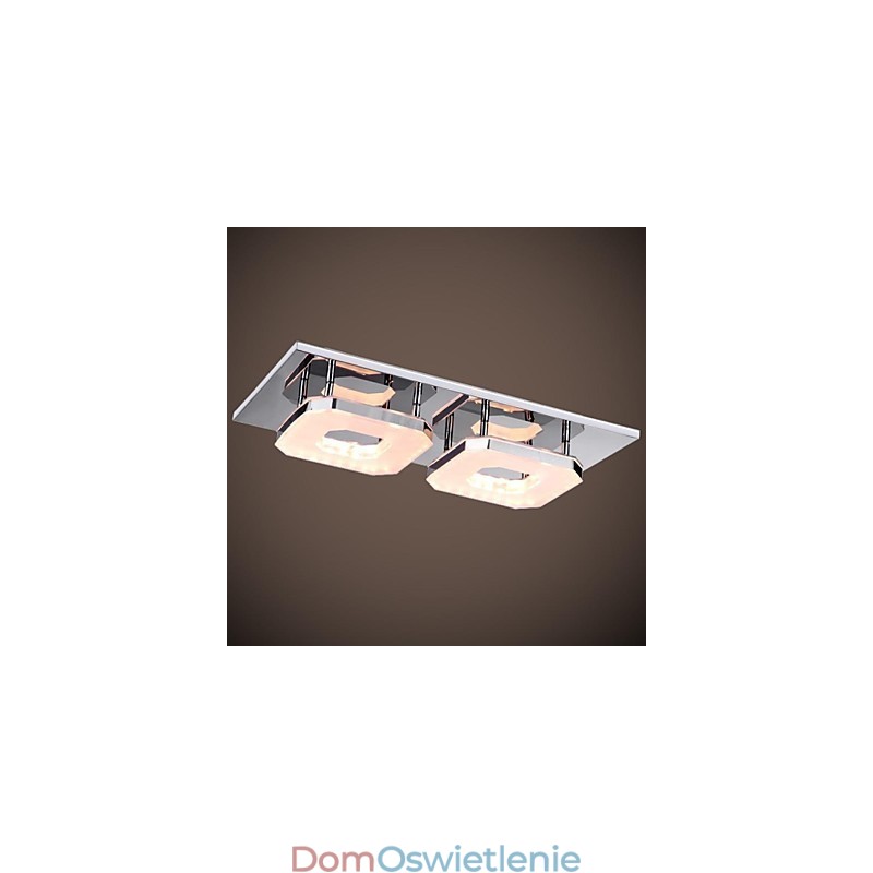 16W Akrylowa lampa podtynkowa 2 światła Nowoczesna galwanizacja akrylowa Stal nierdzewna