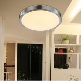 Oświetlenie montowane na płasko, lampa siedząca, okrągła, prosta, nowoczesna, średnica 41 cm