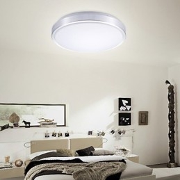Oświetlenie montowane na płasko, lampa siedząca, okrągła, prosta, nowoczesna, średnica 41 cm