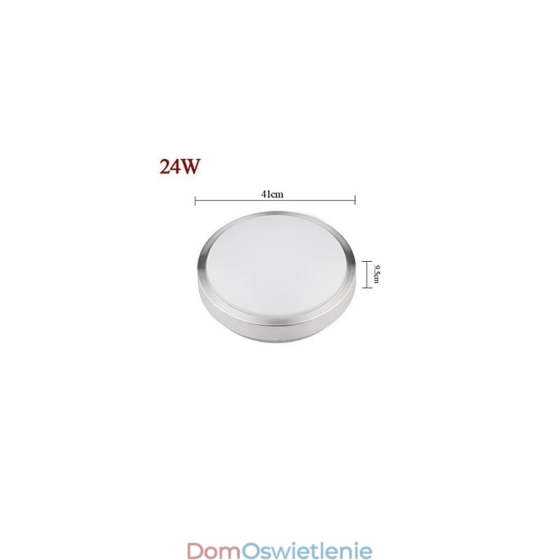 Oświetlenie montowane na płasko, lampa siedząca, okrągła, prosta, nowoczesna, średnica 41 cm