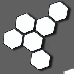 Absorbuj światło kopuły sześciokątne światła geometryczne lampy