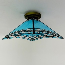 29,5 cm Śródziemnomorski ganek Jaskółczy ogon do pochłaniania światła kopuły lampy
