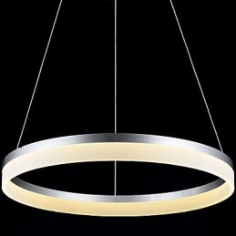 Okrągłe wiszące lampy nowoczesne akrylowe lampy oświetlenie luksusowe pojedyncze pierścienie lampy sufitowe oprawy