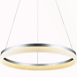 Okrągłe wiszące lampy nowoczesne akrylowe lampy oświetlenie luksusowe pojedyncze pierścienie lampy sufitowe oprawy