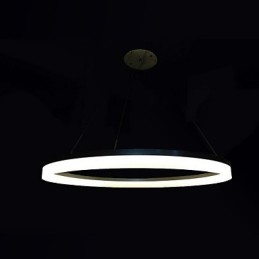 Okrągłe wiszące lampy nowoczesne akrylowe lampy oświetlenie luksusowe pojedyncze pierścienie lampy sufitowe oprawy
