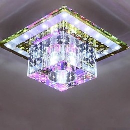 Kryształowa lampa sufitowa SMD 3W Kreatywna lampa tuba świetlna Kolorowa kopuła świetlna