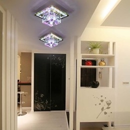 Kryształowa lampa sufitowa SMD 3W Kreatywna lampa tuba świetlna Kolorowa kopuła świetlna