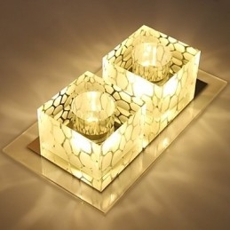 27*15*5CM Kryształowa lampa sufitowa Reflektor SMD 6W Kreatywna lampa świetlna Kolorowa kolorowa kopuła świetlna