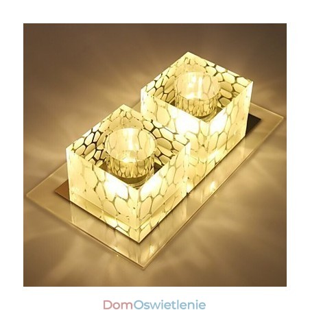 27*15*5CM Kryształowa lampa sufitowa Reflektor SMD 6W Kreatywna lampa świetlna Kolorowa kolorowa kopuła świetlna 27*15*5CM Kryształowa lampa sufitowa Reflektor SMD 6W Kreatywna lampa świetlna Kolorowa kolorowa kopuła świetlna