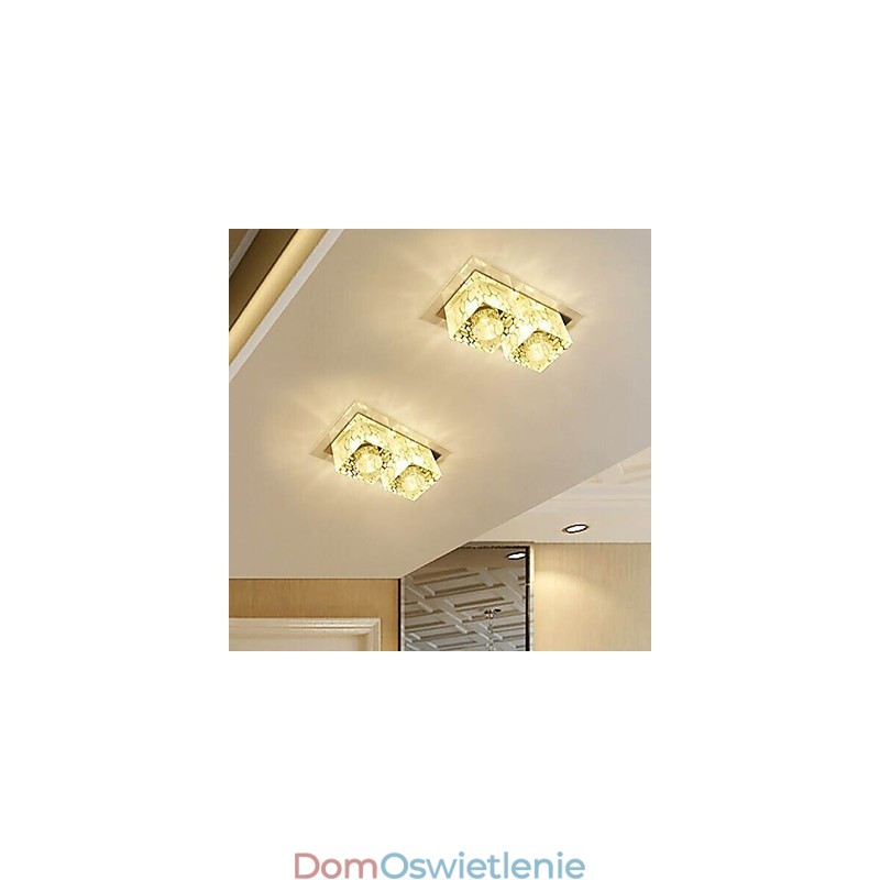 27*15*5CM Kryształowa lampa sufitowa Reflektor SMD 6W Kreatywna lampa świetlna Kolorowa kolorowa kopuła świetlna