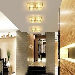27*15*5CM Kryształowa lampa sufitowa Reflektor SMD 6W Kreatywna lampa świetlna Kolorowa kolorowa kopuła świetlna