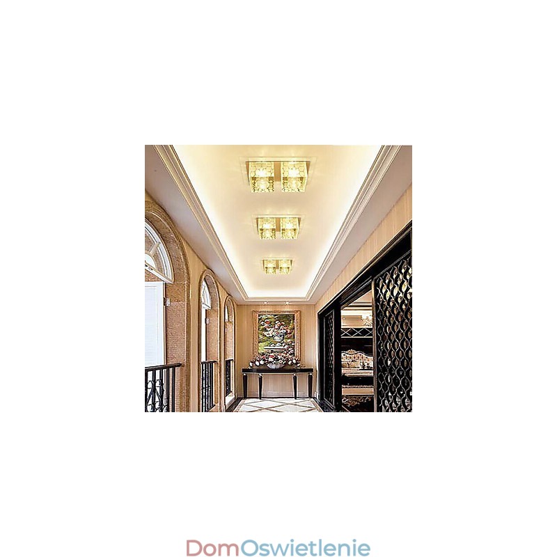 27*15*5CM Kryształowa lampa sufitowa Reflektor SMD 6W Kreatywna lampa świetlna Kolorowa kolorowa kopuła świetlna