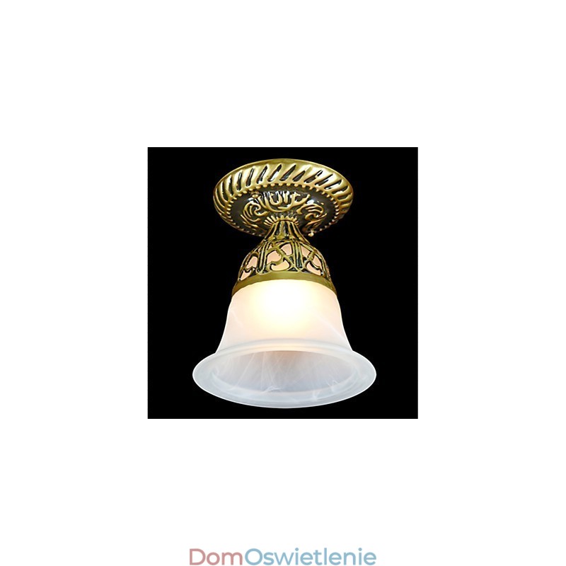 Brązowa lampa sufitowa Moire Glass European Classic