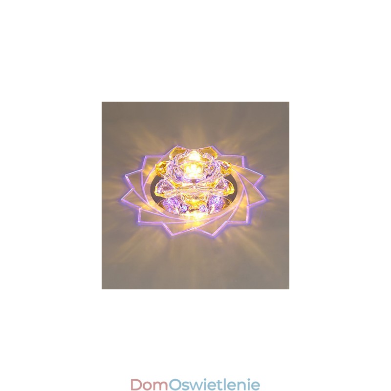 20*8,5CM Mini kryształowa lampa sufitowa Spotlight 3W kreatywna lampa rurowa Kolorowa kolorowa kwadratowa kopuła