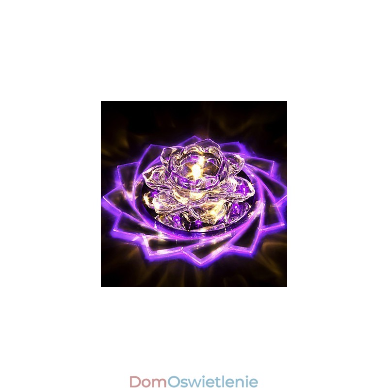 20*8,5CM Mini kryształowa lampa sufitowa Spotlight 3W kreatywna lampa rurowa Kolorowa kolorowa kwadratowa kopuła