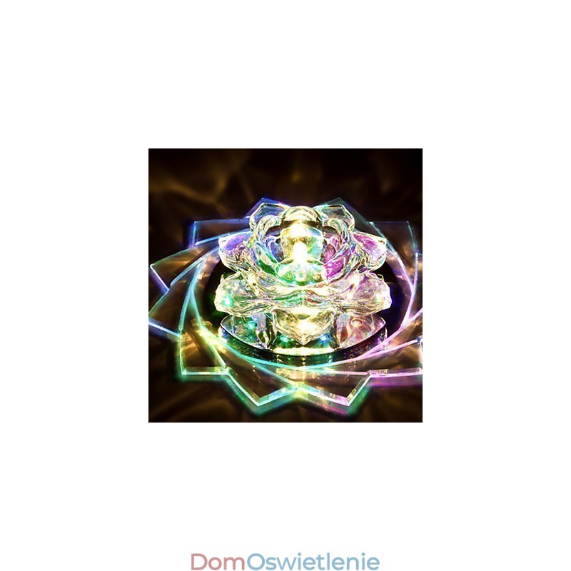 20*8,5CM Mini kryształowa lampa sufitowa Spotlight 3W kreatywna lampa rurowa Kolorowa kolorowa kwadratowa kopuła