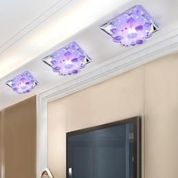 Kwadratowa lampa ospy Kryształowa lampa Kreatywne światło kopuły Lampa rurowa Światło