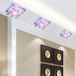 Kwadratowa lampa ospy Kryształowa lampa Kreatywne światło kopuły Lampa rurowa Światło