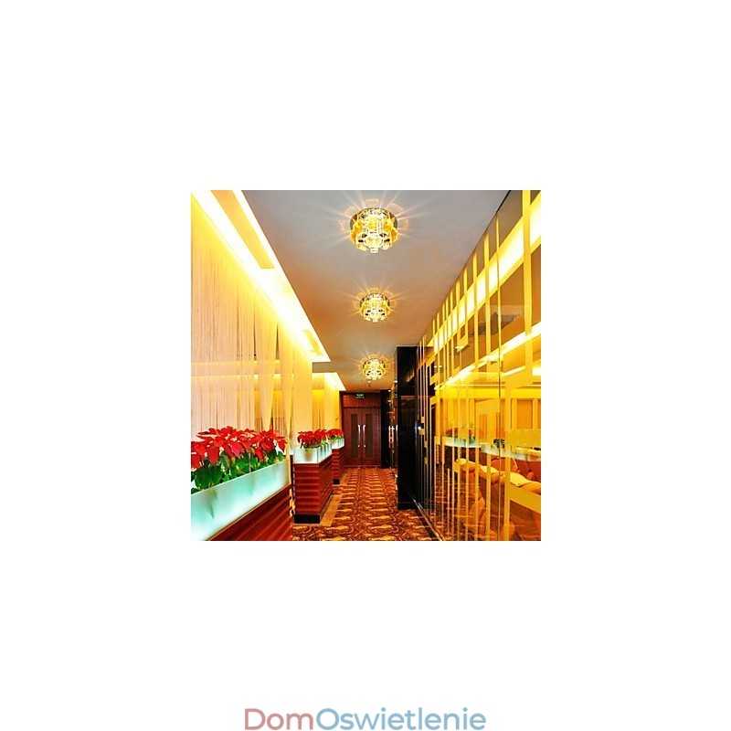 12*4,5 cm kryształowa lampa SMD CreativeTube reflektor pochłaniający światło kopuły