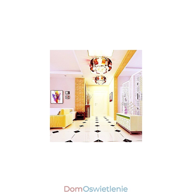 12*4,5 cm kryształowa lampa SMD CreativeTube reflektor pochłaniający światło kopuły