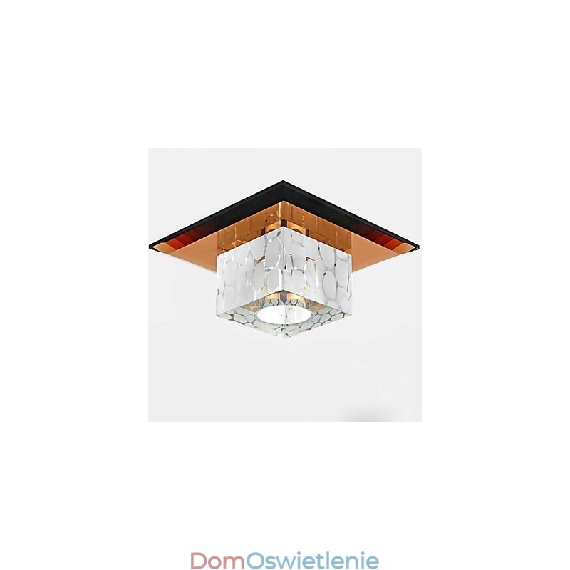Miniaturowa kryształowa lampa sufitowa Reflektor 3W Kreatywna lampa tuba Światło kolorowe Kolor kwadratowy kopuła światło
