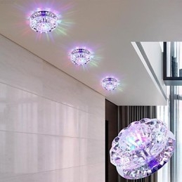 Kryształowa lampa sufitowa Spotlight SMD 3W Kreatywna lampa Absorbująca światło kopuły