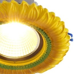 Europejska lampa sufitowa 1 W, średnica otworu lampy 6,7 cm, styl retro śródziemnomorski