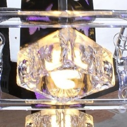 Nowoczesny, współczesny, kryształowy szklany montaż podtynkowy