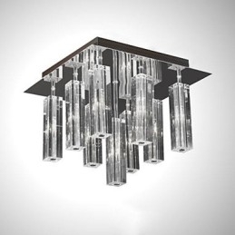 Nowoczesny współczesny kryształowy chromowany metalowy uchwyt ścienny