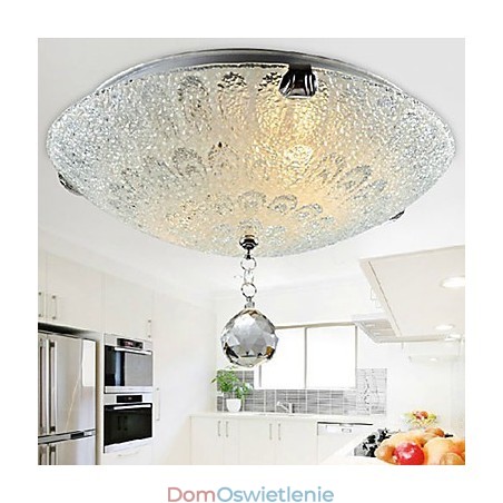 Nowoczesny współczesny kryształowy niklowany montaż podtynkowy