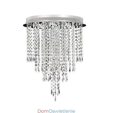 Nowoczesny współczesny kryształowy chromowany kryształowy montaż na płasko dla dzieci
