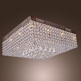 Kryształowa lampa sufitowa z koralikami w 45 kolorach