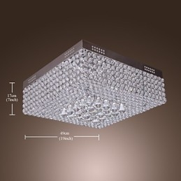 Kryształowa lampa sufitowa z koralikami w 45 kolorach