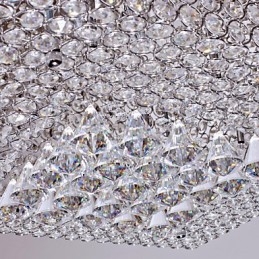 Kryształowa lampa sufitowa z koralikami w 45 kolorach