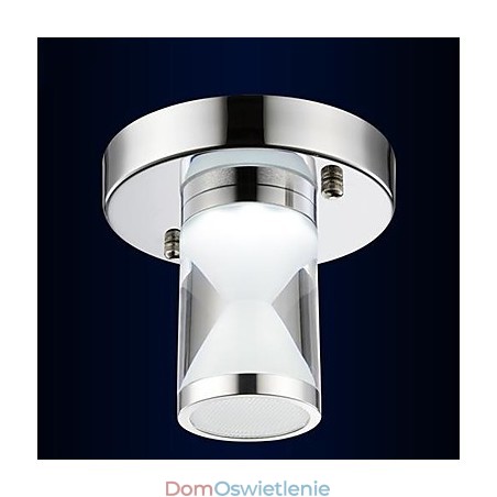 Nowoczesna, współczesna, chromowana, metalowa lampa sufitowa Nowoczesna, współczesna, chromowana, metalowa lampa sufitowa