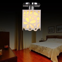 Rustykalna lampa sufitowa w stylu miniaturowym z powłoką galwaniczną