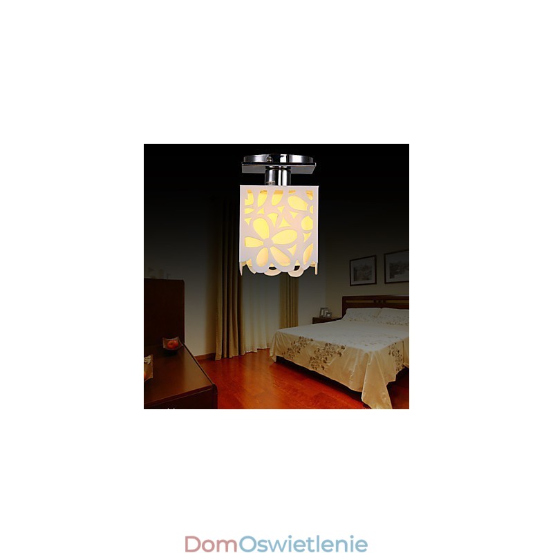 Rustykalna lampa sufitowa w stylu miniaturowym z powłoką galwaniczną